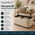Quinbless™ HavenLift Storage Ottoman Table